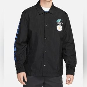 Nike Have A Nike Day Mens Coaches Unlined Snap Jacket Black DM5055-010 Size XL
